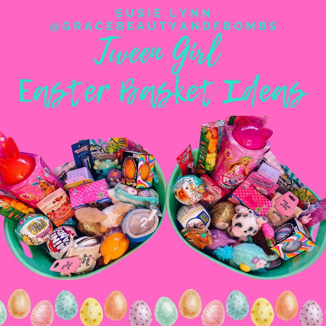 Tween Easter Baskets for girls!

#tweeneasterbasket #tweeneaster #tweeneasterbasketideas #claires #girleasterbaskets #easter #easterbasketfillers #easter2025 #amazoneaster #targeteaster #girleaster #easteregffillers 

#LTKSeasonal #LTKKids