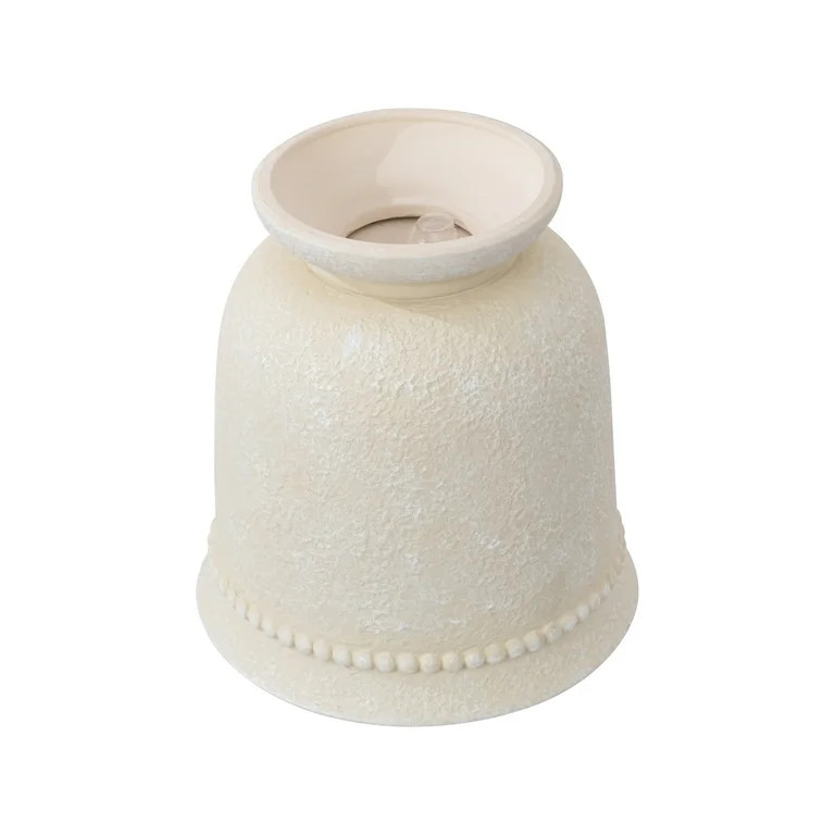 My Texas House 8" Cream Dot Urn - Ceramic Plant Pot, 8.1" Dia x 8.5" H | Walmart (US)