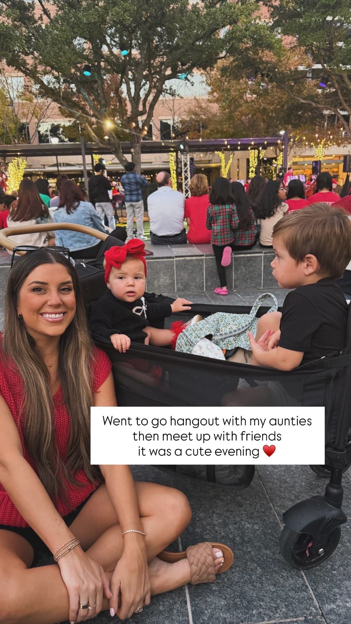 Heidi’s  Went to go hangout with my aunties then meet up with friends 
it was a cute evening ♥️