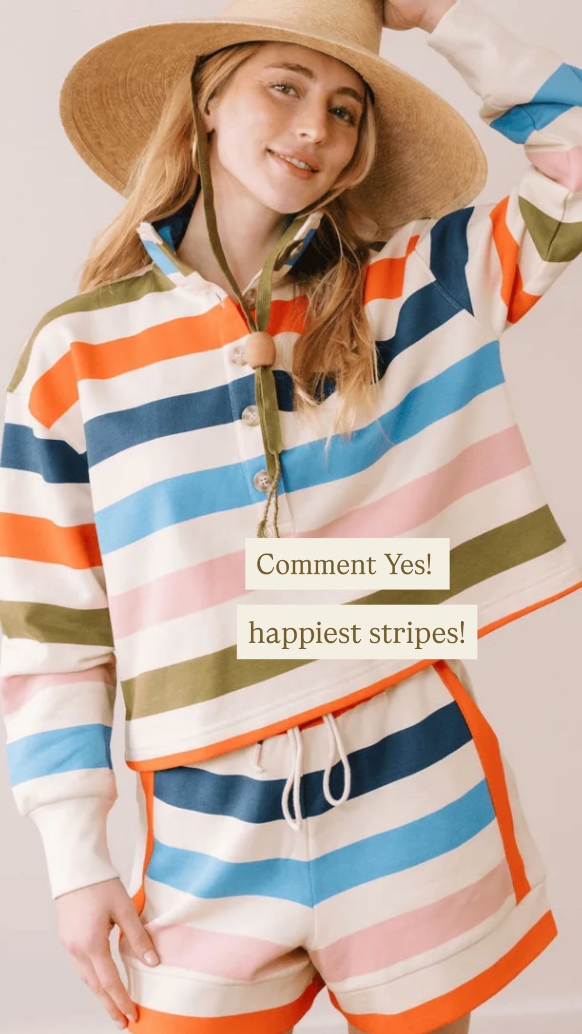 happiest stripes! Comment Yes!  @sunshinetiendashop