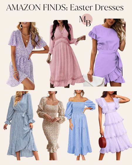 Cute Amazon Easter Dresses 🌸 pretty pastels and patterns that are perfect for any spring party, shower, and Mother’s Day too! #amazonfinds #amazonfashion #amazondresses #amazonlooks 

#LTKSeasonal #LTKFind #LTKunder50