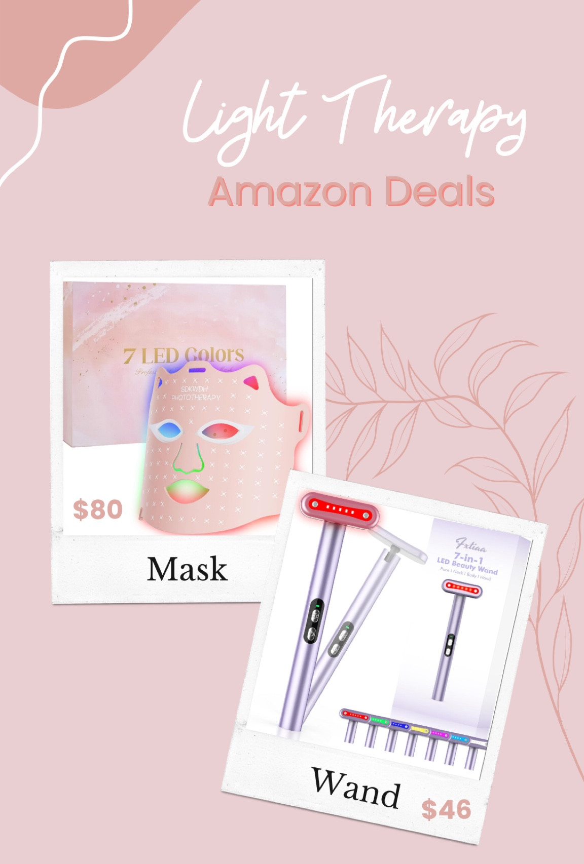 If you’re like me and wanting to try light therapy for your aging skin, here are two options heavily discounted right now! Both with good reviews! #skincare #lighttherapy #ledwand #ledmask #facemask 

#LTKSummerSales #LTKSaleAlert #LTKBeauty