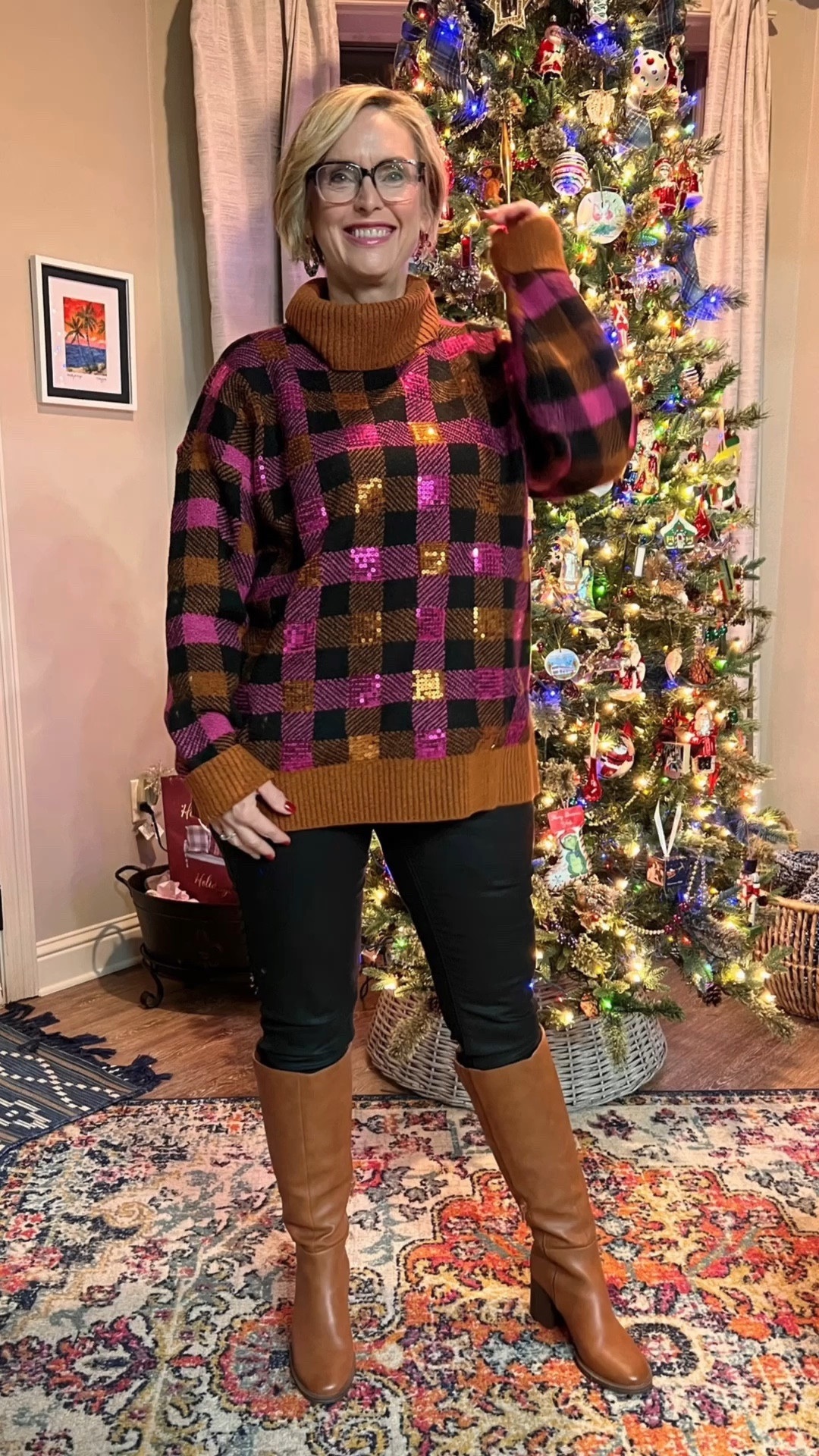 Plaid sweater outfit

#LTKmidsize #LTKSeasonal #LTKHoliday