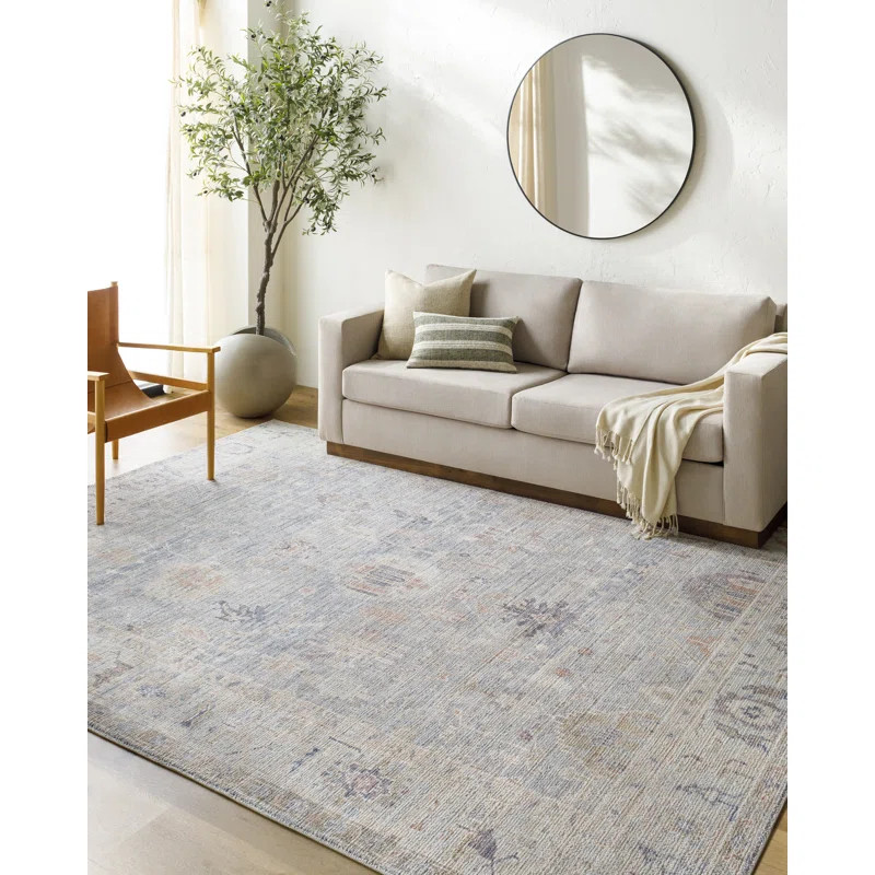 Becki Owens x Livabliss Marlene Vintage Pale Blue Area Rug | Wayfair North America