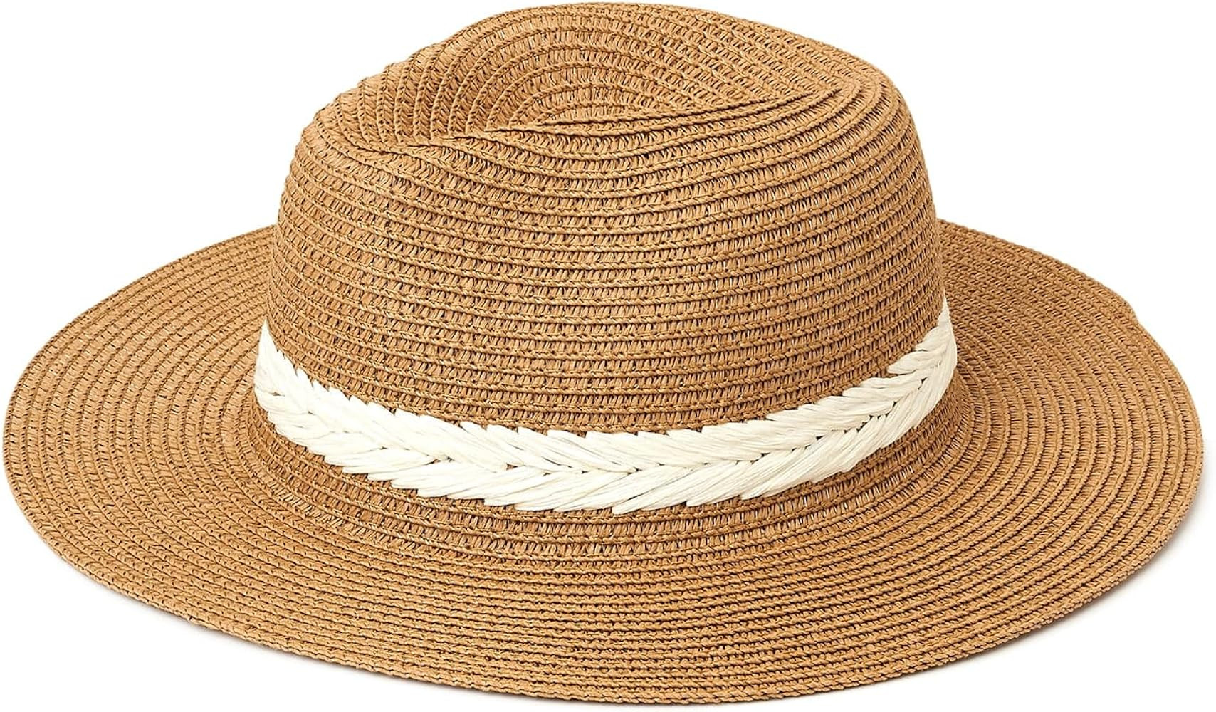 Time and Tru Women's Embroidered Fedora Hat One Size | Amazon (US)