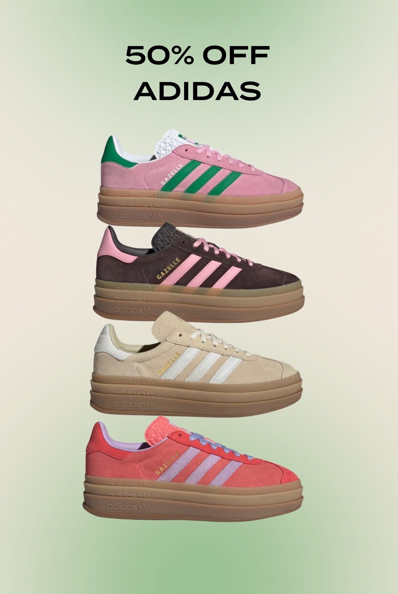 50% OFF Adidas sneakers!!! 👏🏾

#LTKSaleAlert #LTKSeasonal #LTKgrwm