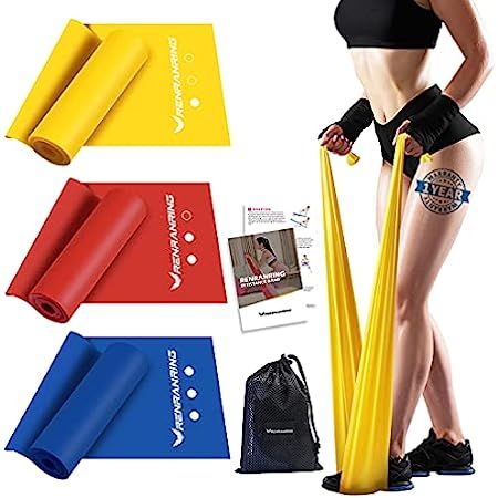 Resistance Bands Set - Exercise Bands for Physical Therapy, Yoga, Pilates, Rehab and Home Workout, N | Amazon (US)