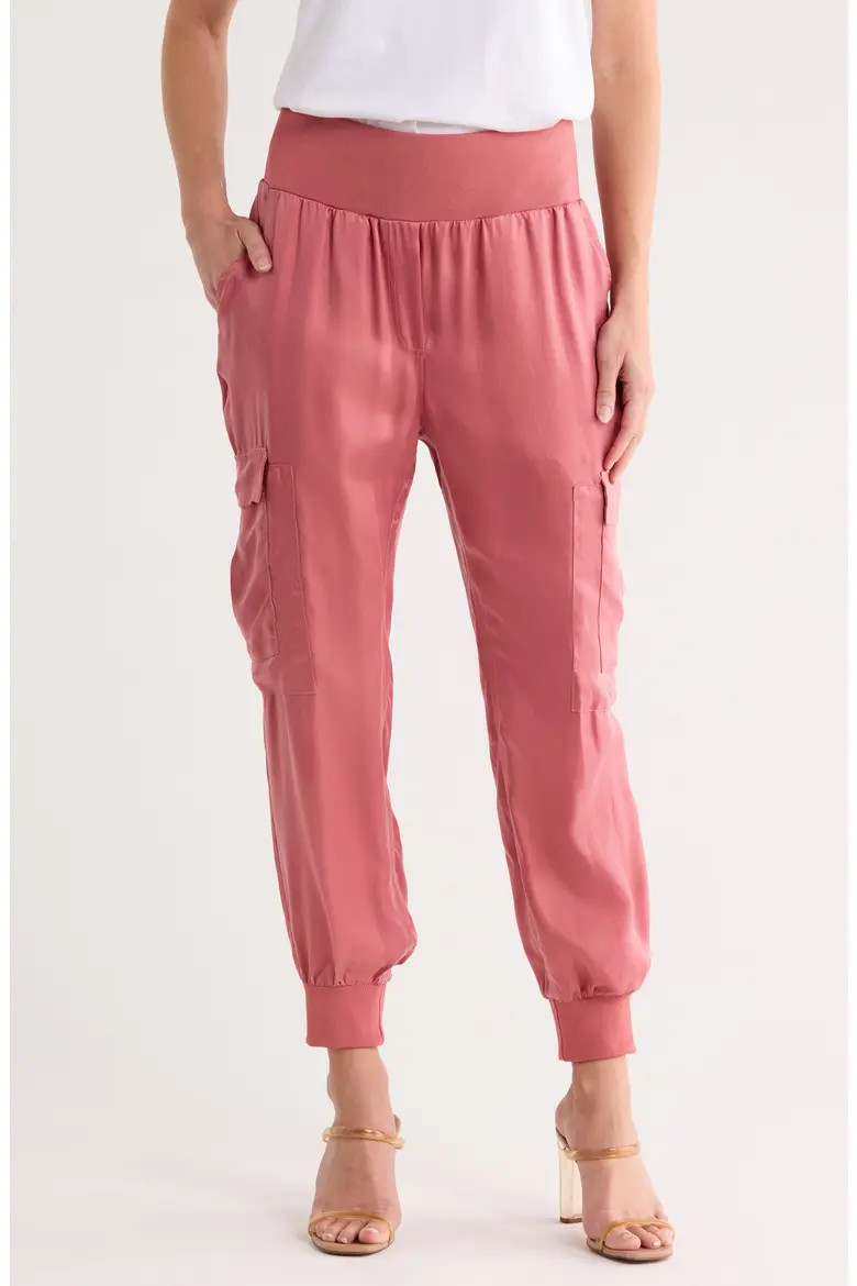 Giles Cupro Crop Cargo Joggers (Women) | Nordstromrack | Nordstrom Rack
