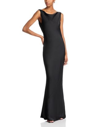Norma Kamali Sleeveless Low Back Draped Gown  | Bloomingdale's Women | Bloomingdale's (US)