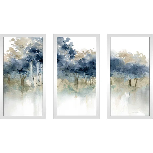 'Waters Edge I' Watercolor Painting Print Multi-Piece Image | Wayfair North America