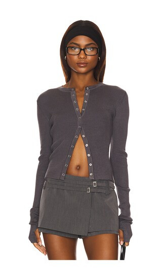 LIONESS Ivy League Top in Charcoal. Size XXS. Also in XS, S, M. | Revolve Clothing (Global)