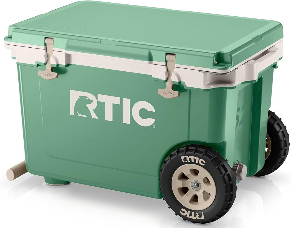RTIC 52 Quart Ultra-Light Wheeled Hard Cooler Insulated Portable Ice Chest Box for Beach, Drink, ... | Amazon (US)