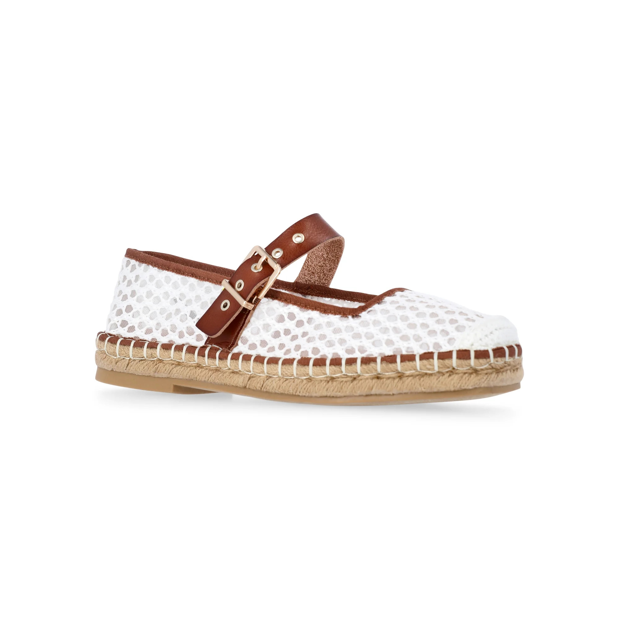 Time and Tru Women's Espadrille Mary Jane Flats | Walmart (US)