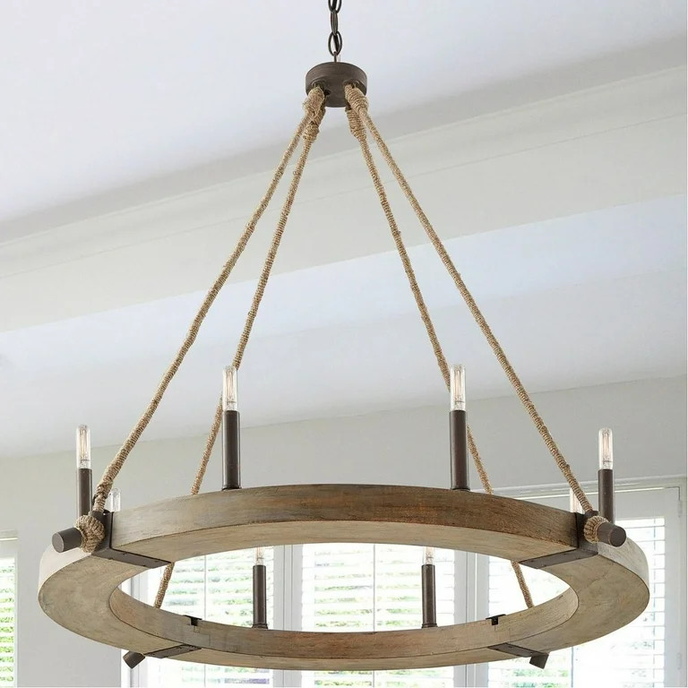 Chandelier 8 Light Nordic Grey In Industrial Style 38 High By 38 Wide     -Traditional Installati... | Walmart (US)