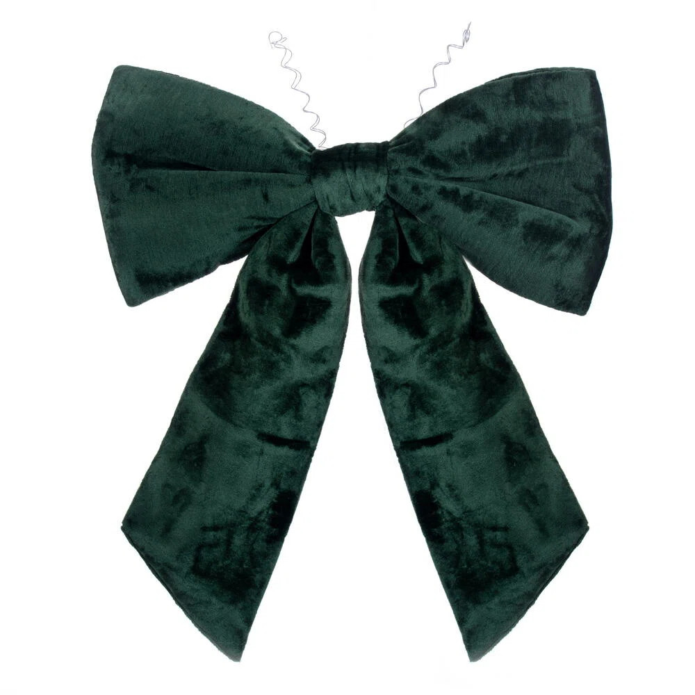 24" x 32" Faux Fur Bow. Festive Christmas Decor and it is Ready to Hang. | Wayfair North America