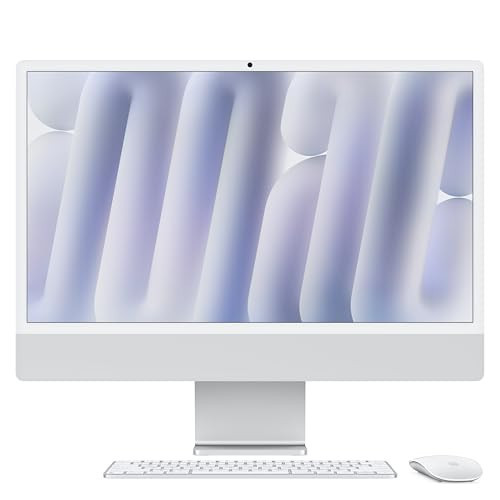 Apple 2024 iMac All-in-One Desktop Computer with M4 chip with 8-core CPU and 8-core GPU: Built for Apple Intelligence, 16GB Unified Memory, 1TB SSD Storage - Silver (Z1E200086) | Amazon (US)