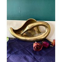 Midcentury Brass Swan Art Deco Dish Ashtray Ja19 | Etsy (US)