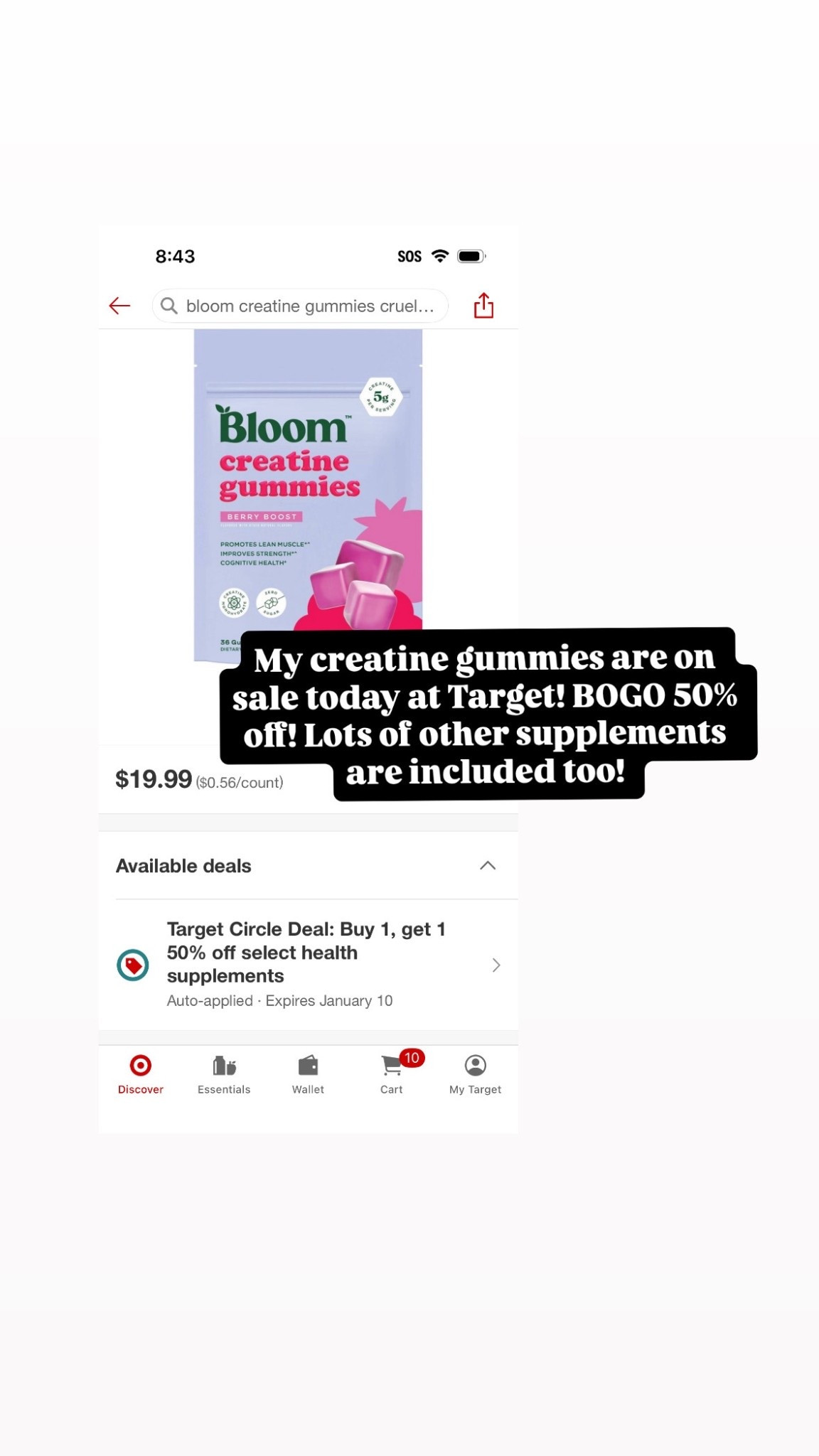 BOGO 50% so may good supplements at Target. Good time to stock up on your staples!

#LTKfitnessgoals #LTKFindsUnder50 #LTKmorningroutine