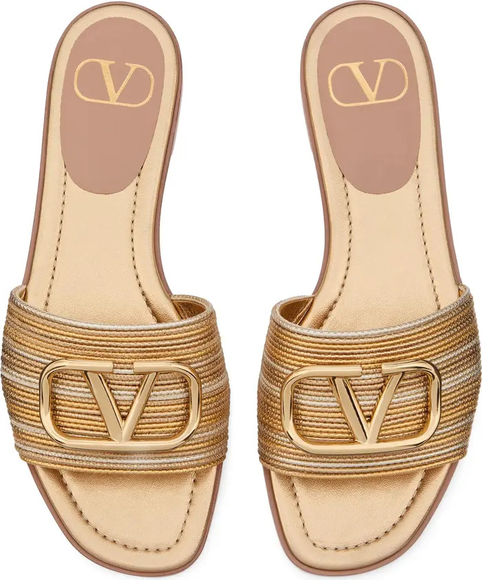 Valentino Garavani VLOGO Signature Slide Sandal (Women) | Nordstrom | Nordstrom