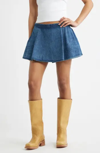 Free People Paradise Denim Skort | Nordstrom | Nordstrom