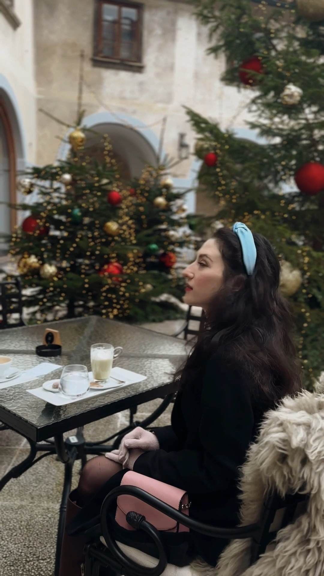 Coffee date outfit, Christmas outfit, Christmas church outfit, gloves, icy blue, winter outfits, Christmas outfit, dinner outfit winter, holiday outfit, Ralph Lauren Christmas outfit, holiday outfits, corporate holiday party outfit, winter going out outfit, Christmas party outfits work, black coat, brown boots, brown riding boots, brooched, brooch

#LTKHoliday #LTKdayinmylife #LTKootd