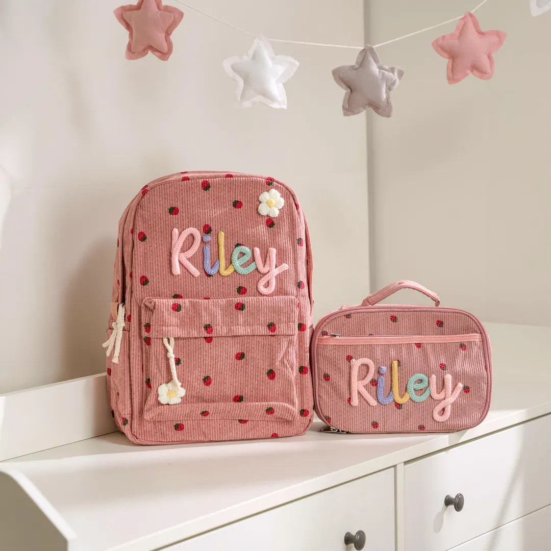 Custom Handmade Backpack and Lunchbag, Back to School Kit, Personalized Back to School Gift - Ets... | Etsy (US)