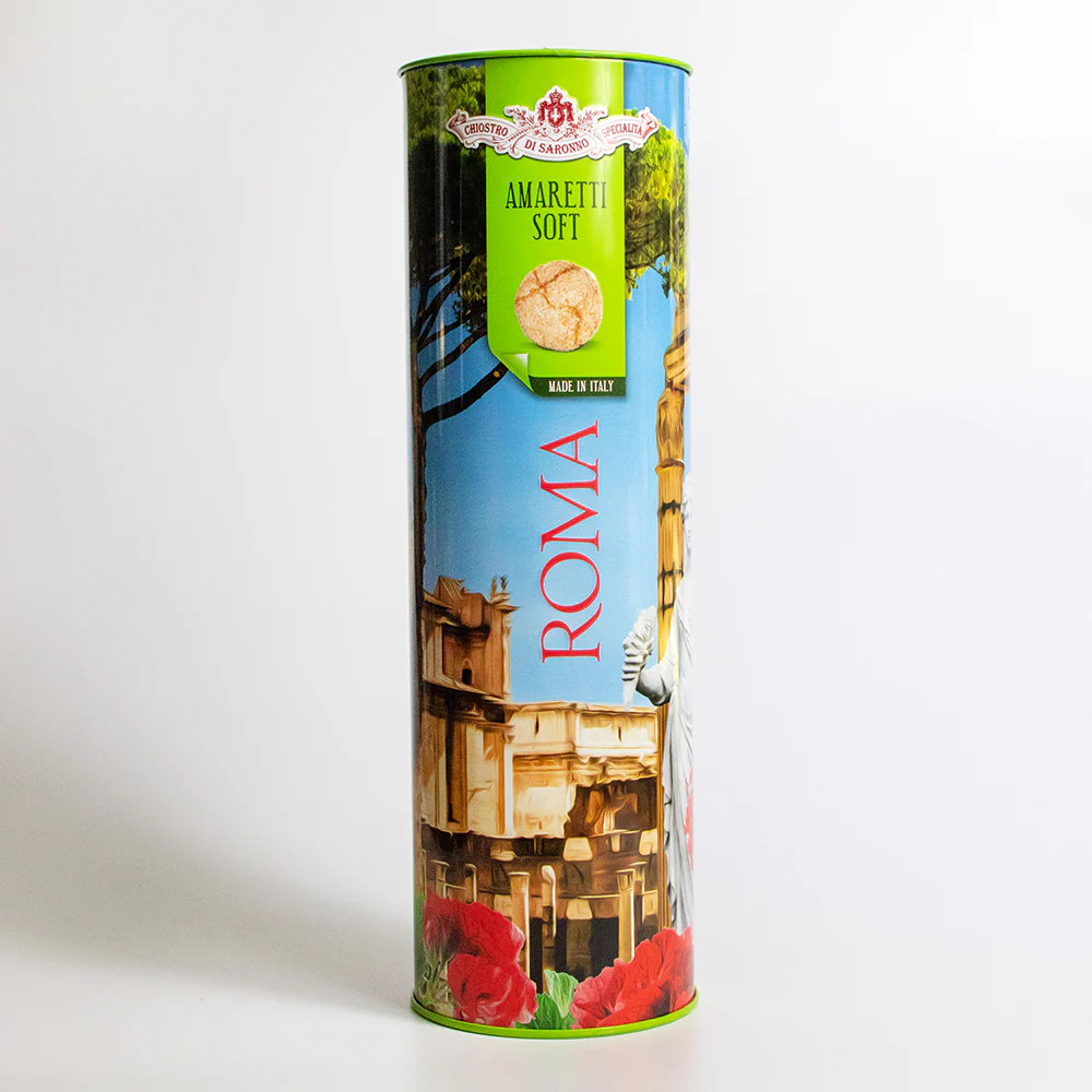 Soft Amaretti Cookies in Rome Tin | Giadzy