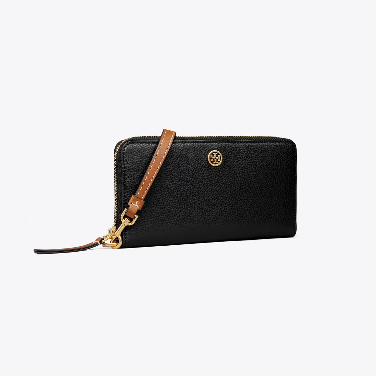 Robinson Pebbled Zip Continental Wallet: Women's Designer Wallets | Tory Burch | Tory Burch (US)