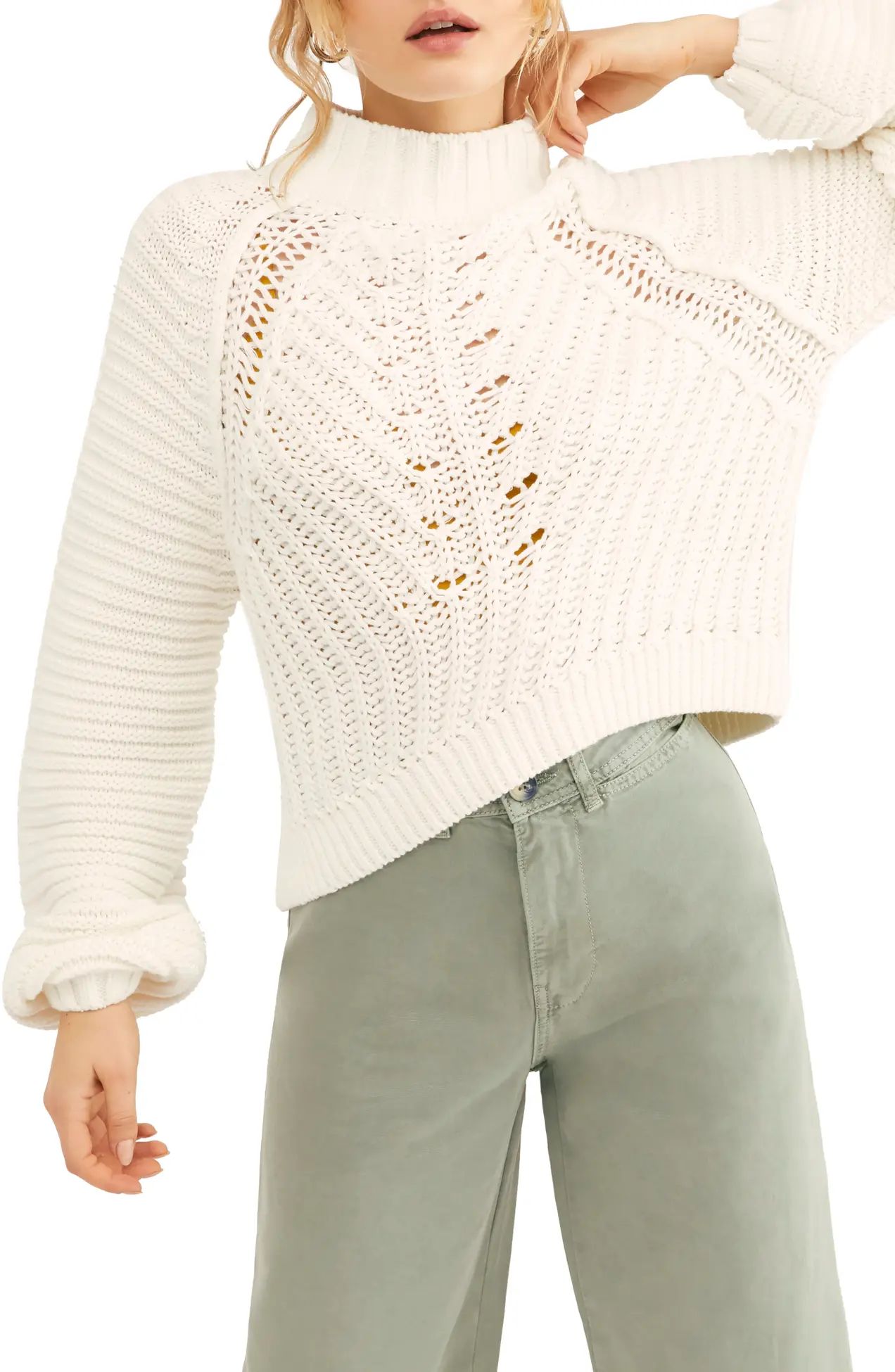 Free People | Sweetheart Mock Neck Sweater | Nordstrom Rack | Nordstrom Rack