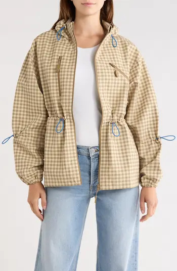Matilda Gingham Hooded Raincoat | Nordstrom