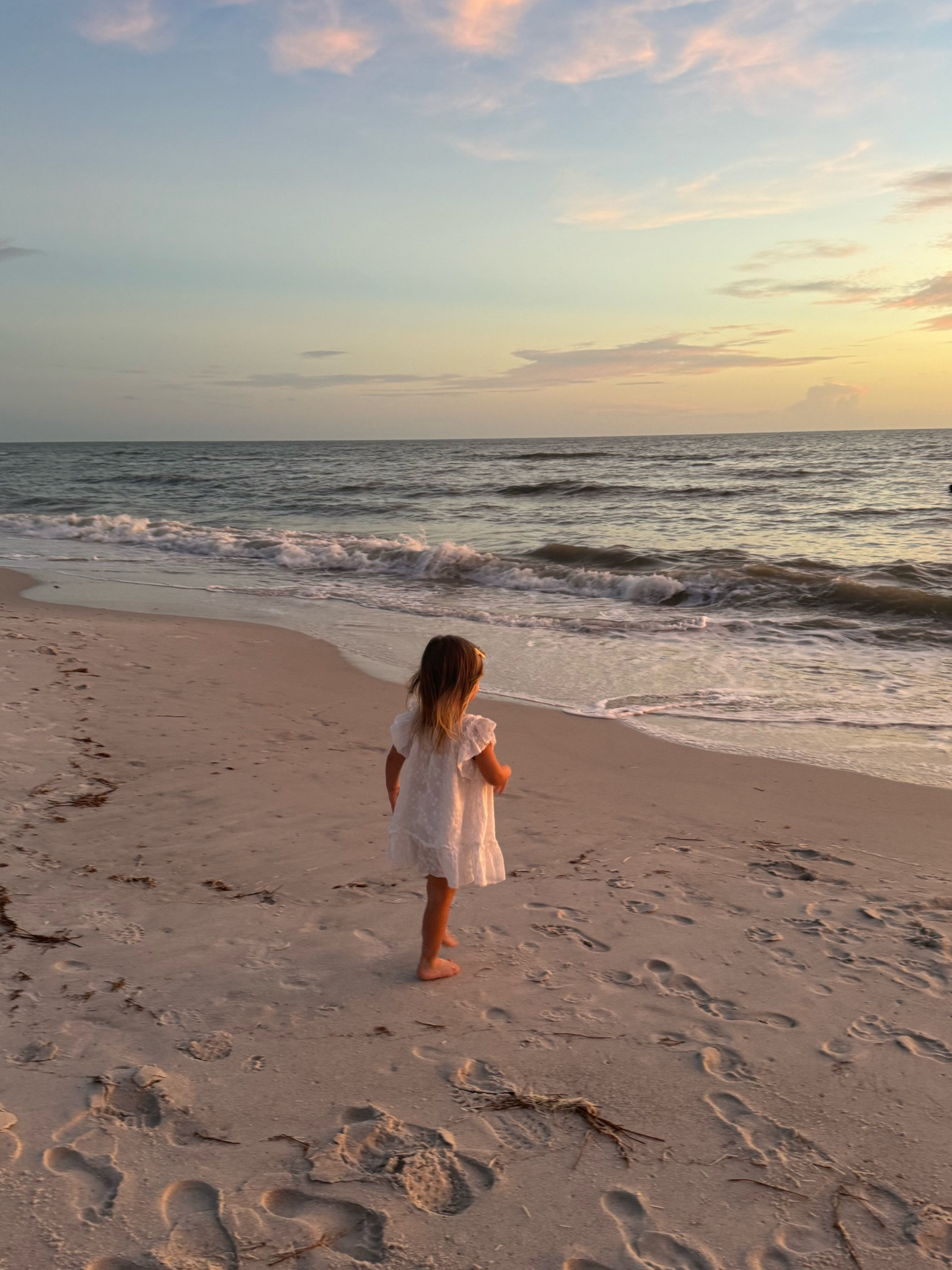 golden hour at the beach with my sunset loving golden beach girl 💛
enjoying the beautiful south florida sunsets and beaches in a vacation staple - linen white dresses 

#LTKKids #LTKBaby #LTKTravel