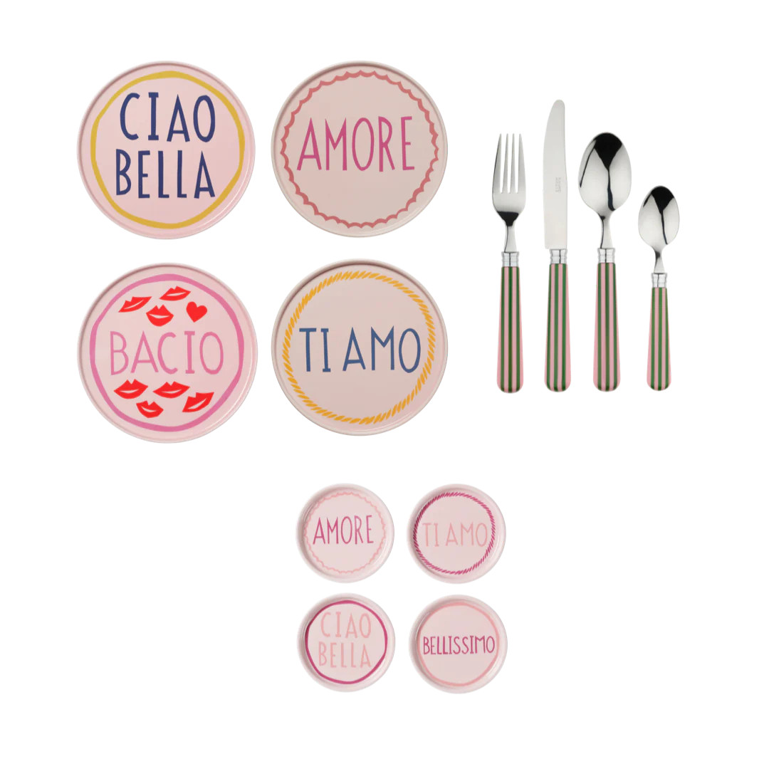 Pink Italian Set | In the Roundhouse