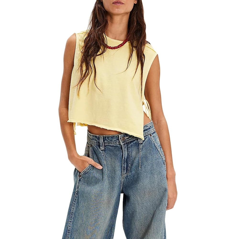 Womens Slim Fit Camisole Tank Top Vest Y2k Graphic Floral Print Summer Sleeveless Going Out Aesth... | Amazon (US)