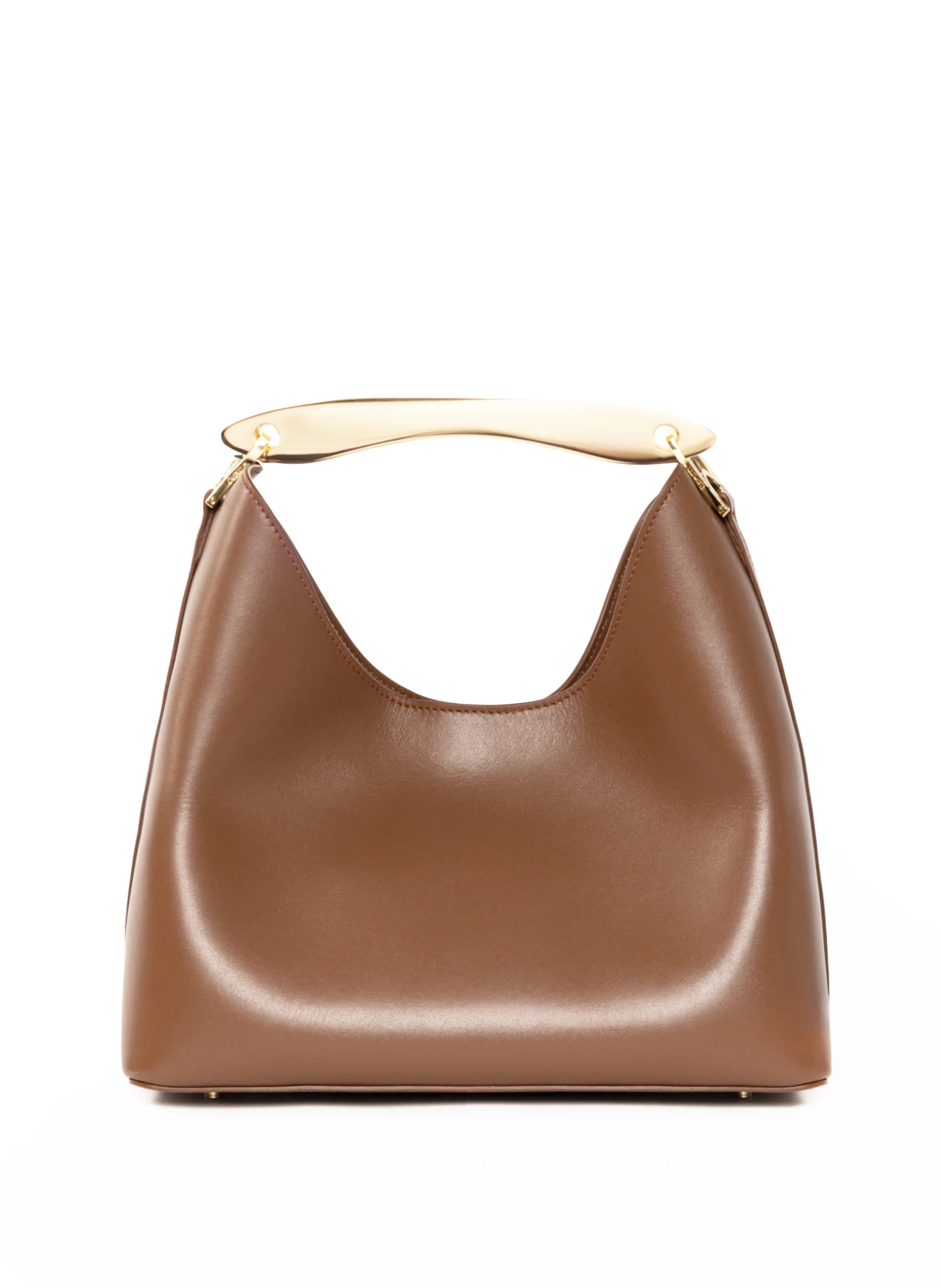 Boomerang Leather Cognac - Minimalist Leather Bag - Elleme | Elleme