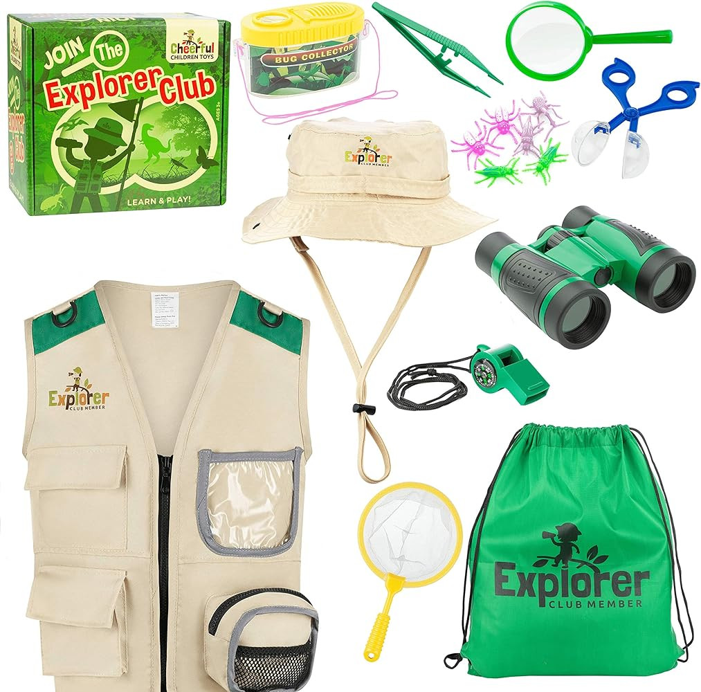 Cheerful Children Toys Kids Explorer Kit Bug Hunting Kit Explorer Costume includes Explorer Hat C... | Amazon (UK)