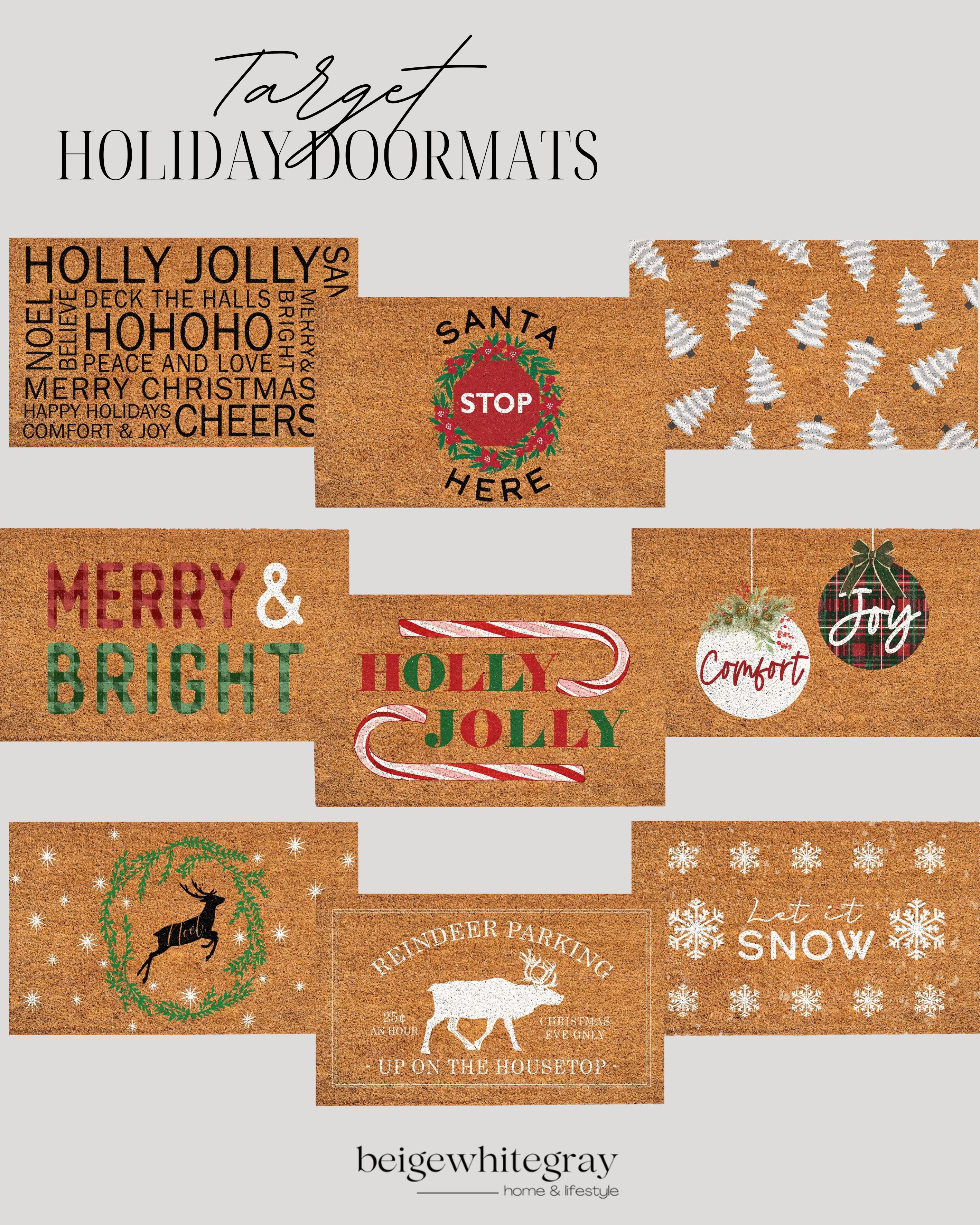 Target Home / Target Holiday / Holiday Doormats / Christmas Doormats / Holiday Home / Holiday Decor / Holiday Front Porch / Outdoor Christmas Decor /  

 

#LTKHoliday #LTKSeasonal #LTKHome
