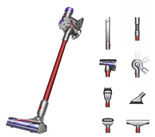 Dyson V8 Extra De-tangle Cordfree Vacuum with 8 Tools - QVC.com | QVC