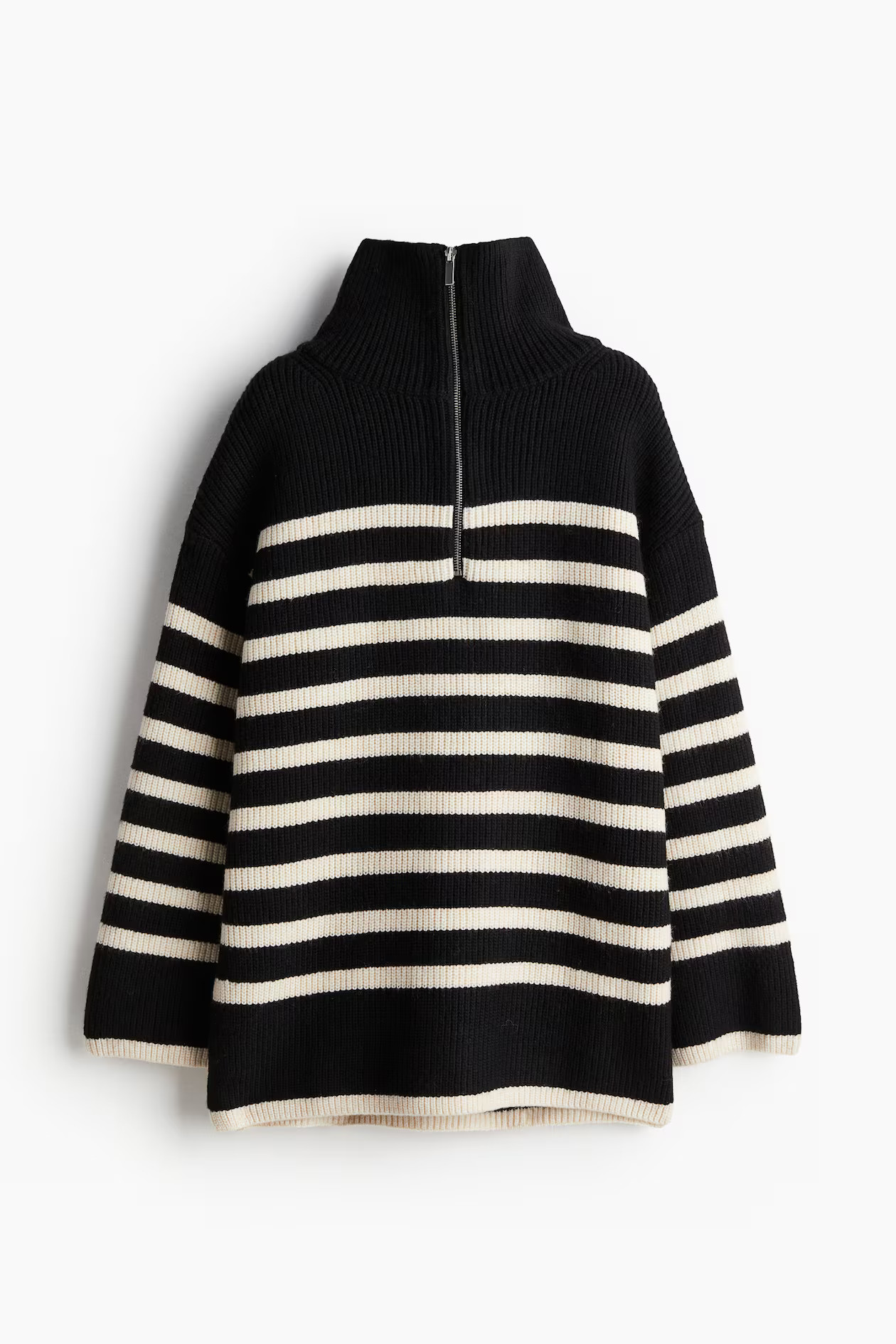 Rib-knit Half-zip Sweater | H&M (US + CA)