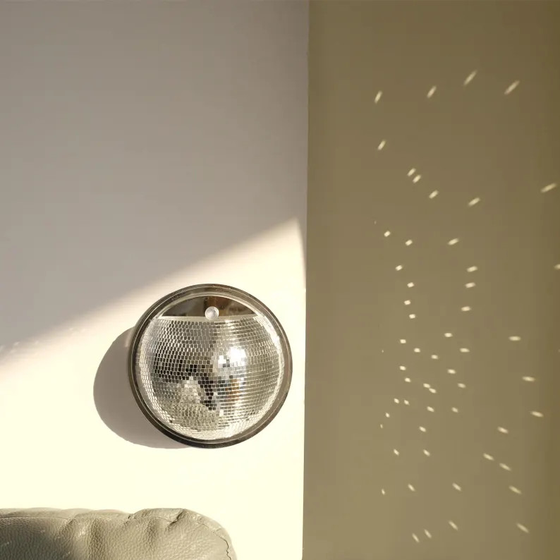 Disco Wall Shelf,8in Disco Ball Planter Hanger Large,plant Holder,silver Indoor Flower Pot,70s 80... | Etsy (US)