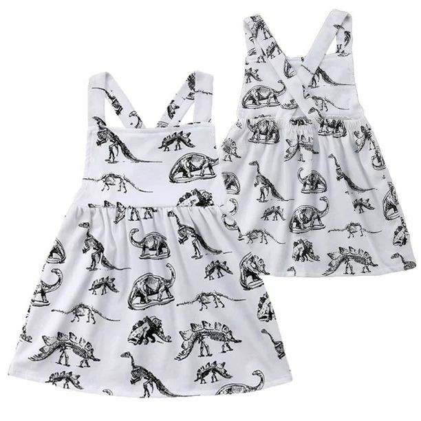 Fashion Dinosaur Newborn Kids Baby Girls Cotton Sleeveless Dress | Walmart (US)