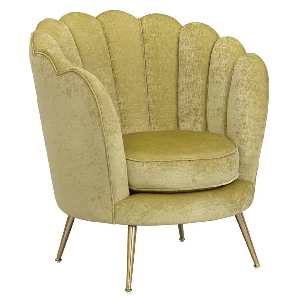 Carrigan Scalloped Back Accent Barrel Chair | Wayfair North America