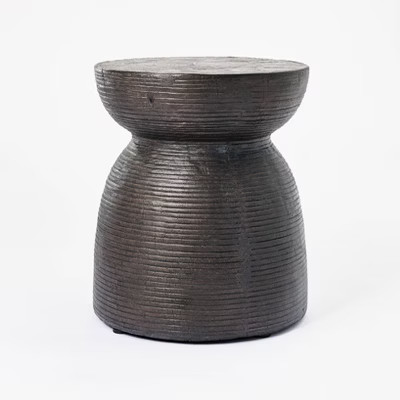 Grantsville Drum Accent Table Black - Threshold™ designed with Studio McGee | Target