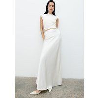 Sabrina Silk Blend Maxi Skirt - Ivory I MESHKI I Size XL | MESHKI US