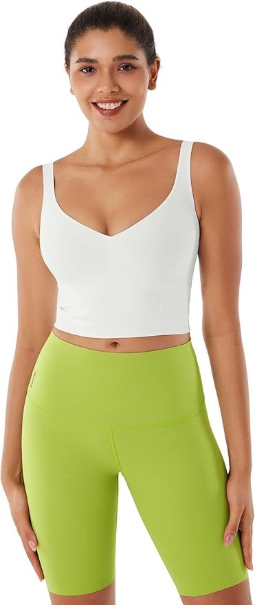 Fanka Body Sculpt Bra Tank Tops for Women with Light Support Removable Pads Seamless Contours Bod... | Amazon (US)