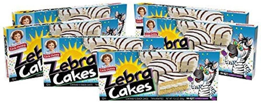 Little Debbie Zebra Cakes, 60 Twin-Wrapped Cakes (6 Boxes) | Amazon (US)