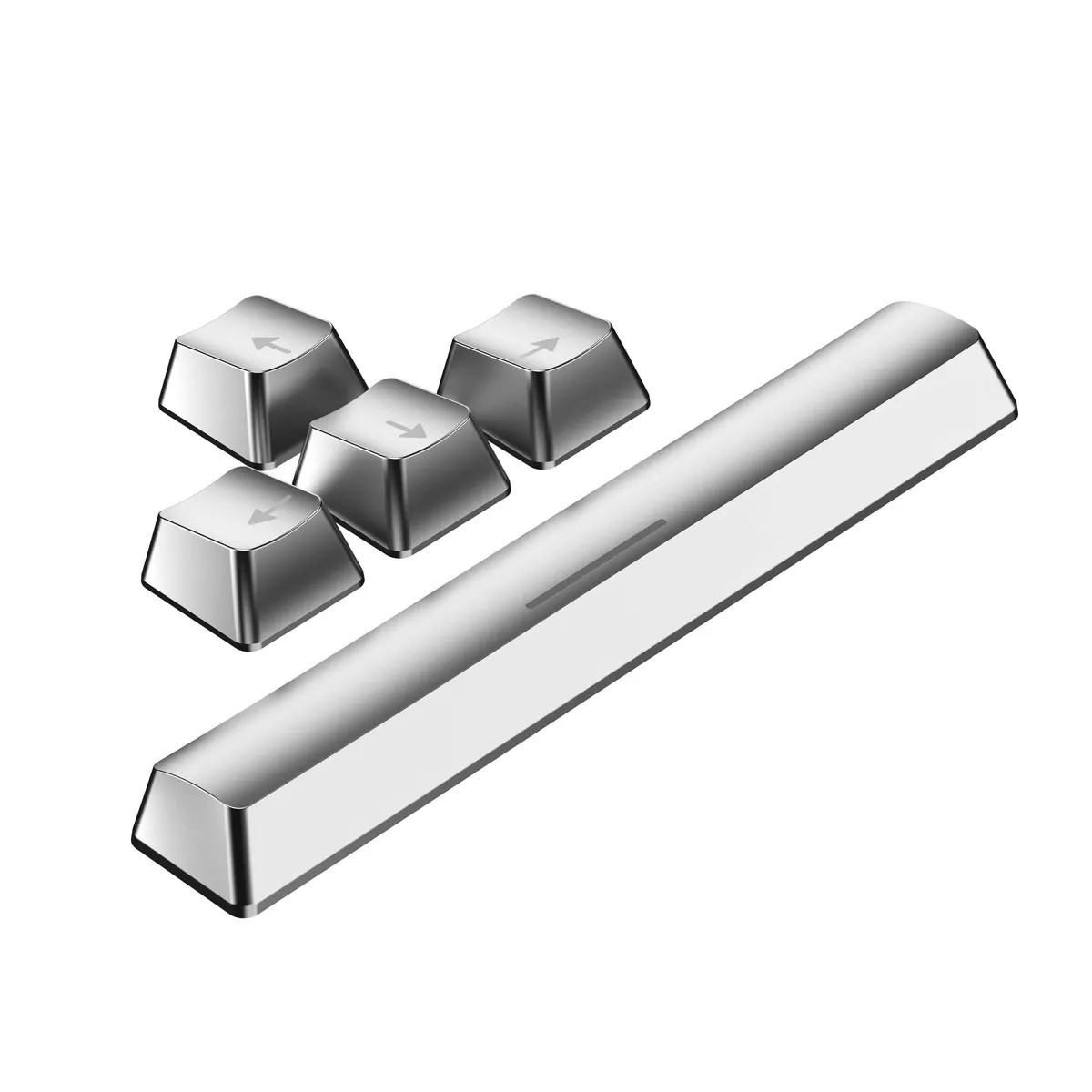 North Key Pack Gold Metallic: PVC Computer Keyboard & Mouse Accessories | Target