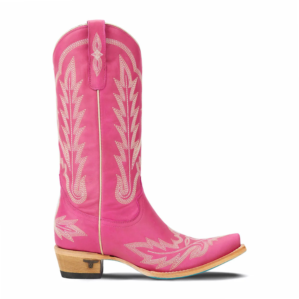 Shop Pink Womens Lane Lexington Embroidered Snip Toe Cowboy Boots | Shoebacca