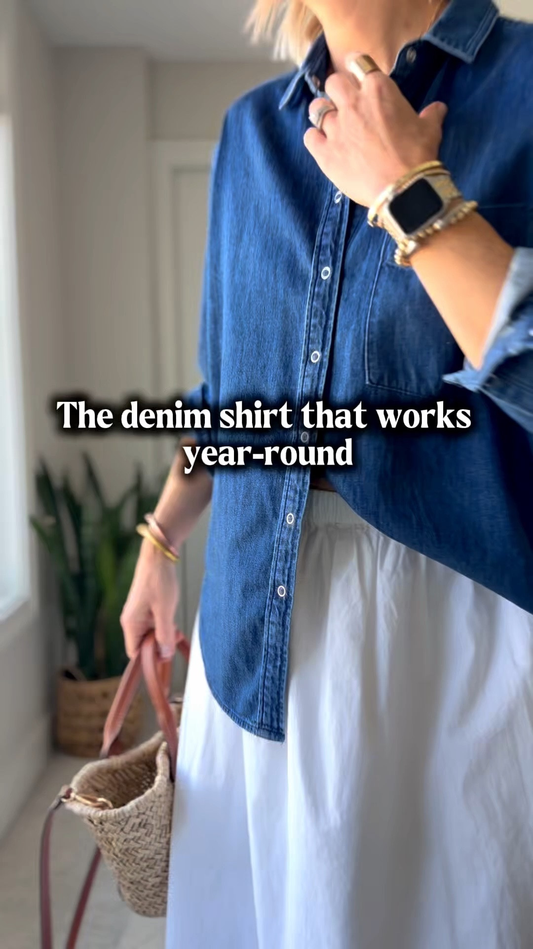 Closet reset edit - denim shirt piece

#LTKootd #LTKSeasonal #LTKOver40