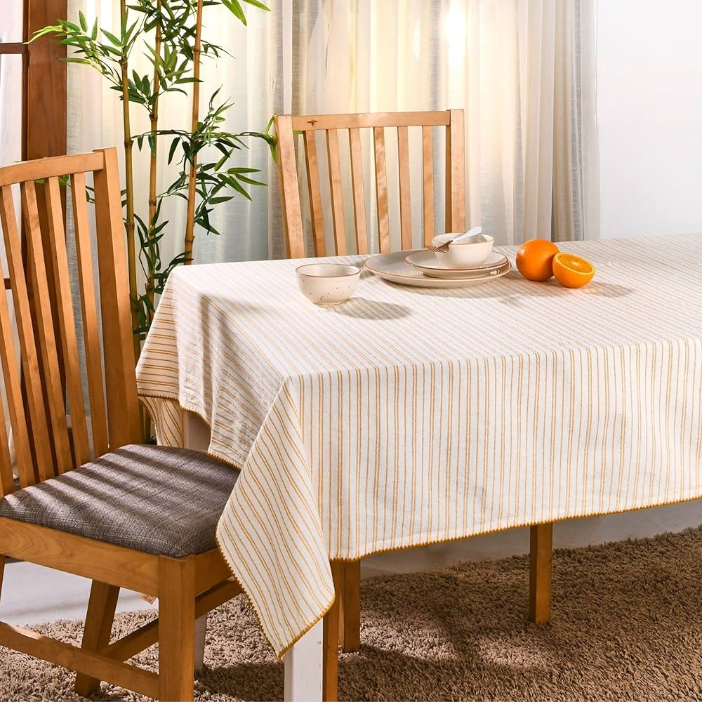 Folkulture Tablecloth 60 x 102 Inches Long, 100% Cotton Outdoor Table Cloth for Rectangle Tables ... | Amazon (US)