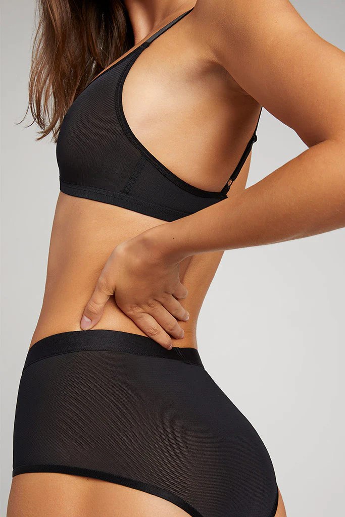 Sieve Non-Wire Bra in Black | Wireless Bra - Negative Underwear | Negative Underwear